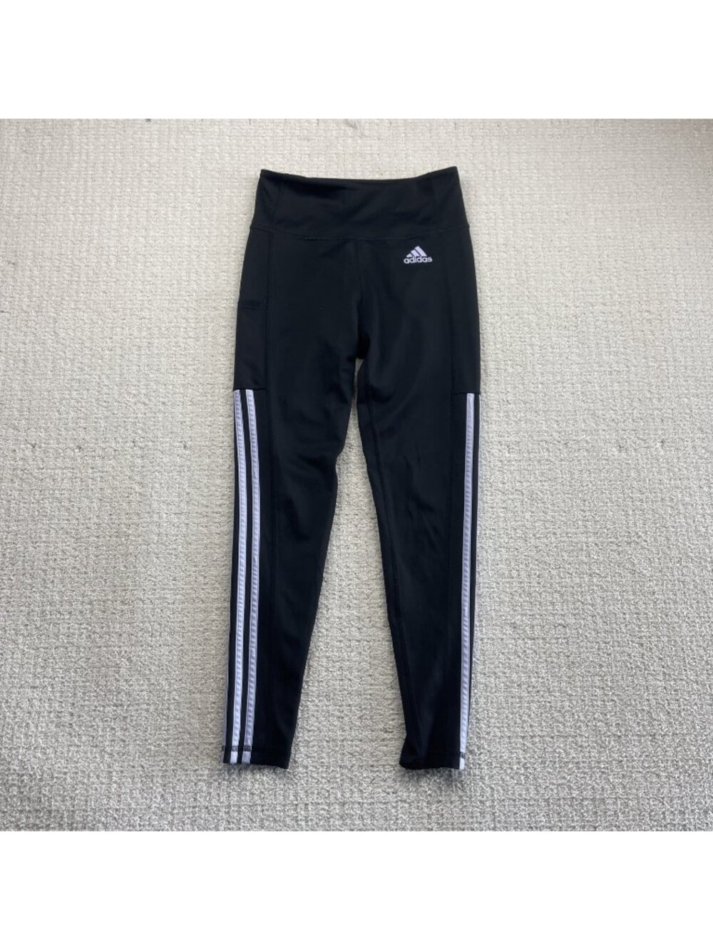 Adidas Prime Green x Aeroready Leggings Wom Sz S Gym / Running 3 striped Basics